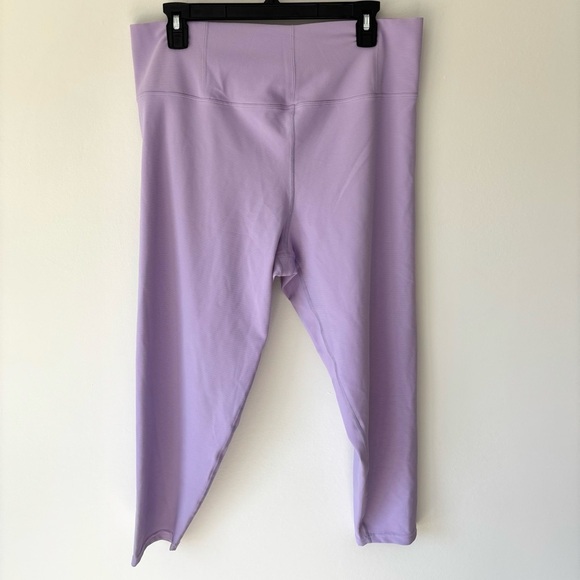aerie Pants - Offline By Aerie Goals Lilac Purple Ribbed High Waisted 7/8 Leggings Athletic